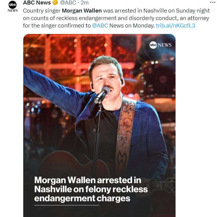 Morgan Wallen arrest